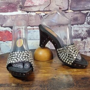 Crystalishous Crystal Studded Heels